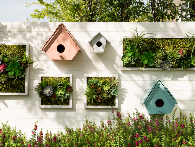 Door in de hoogte te werken benut je de ruimte in een kleine tuin optimaal