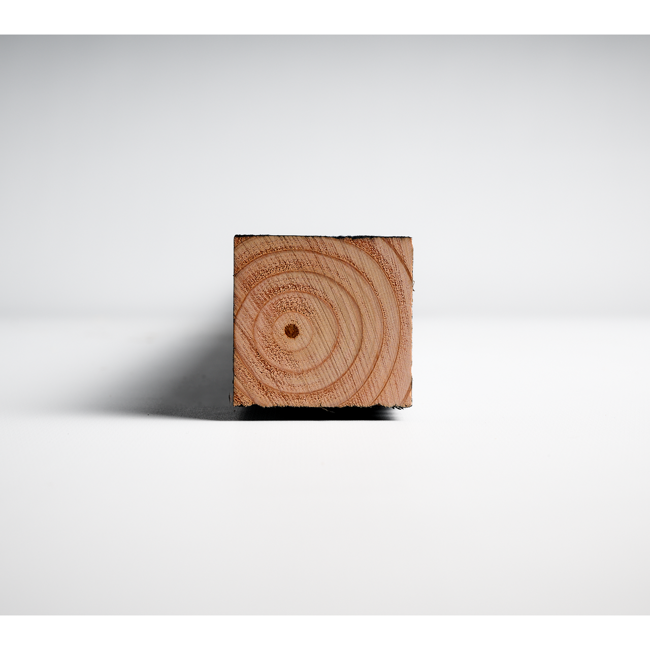Douglas regel 5x5cm fijnbezaagd zwart 4m