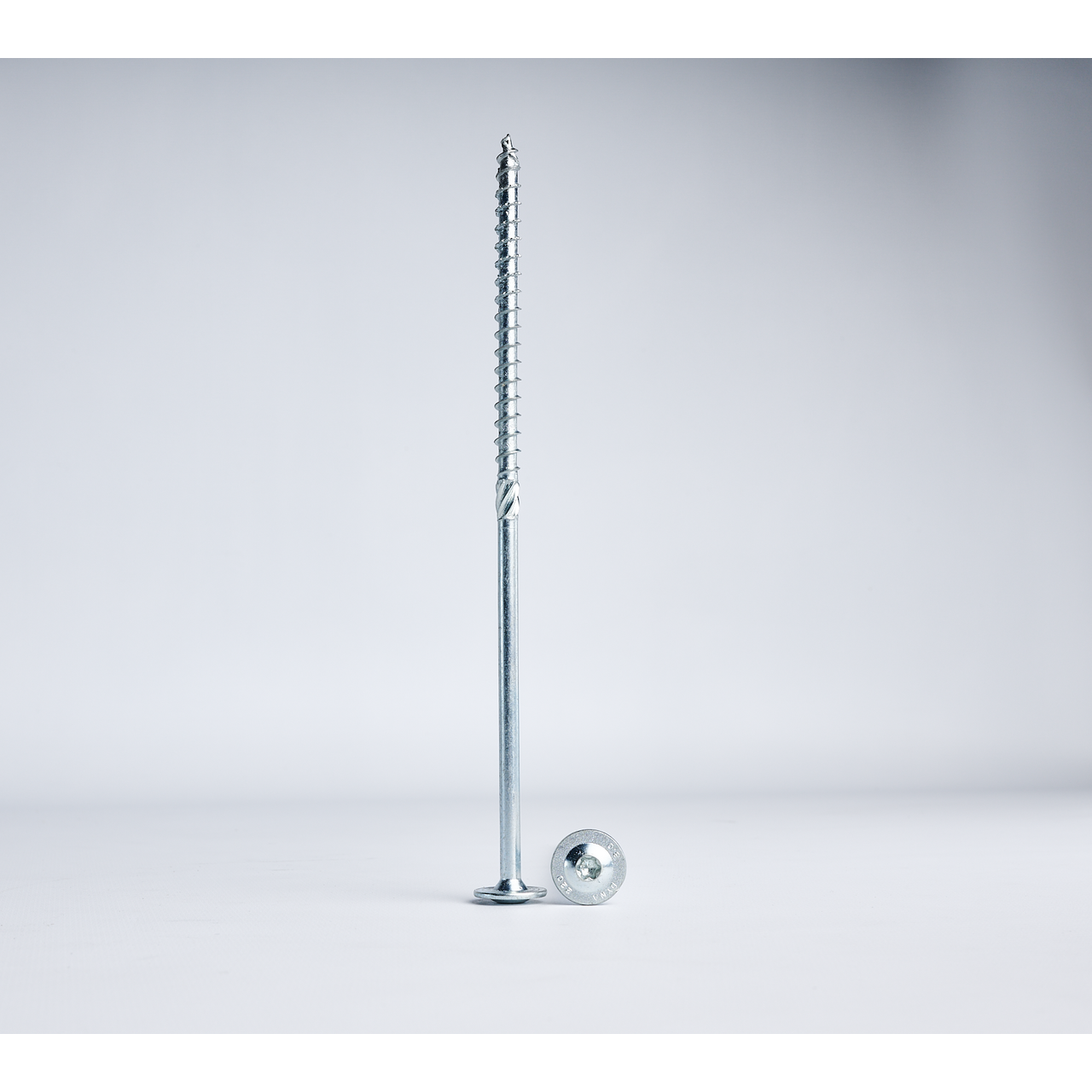 Tellerkopschroef 8,0x220mm verzinkt