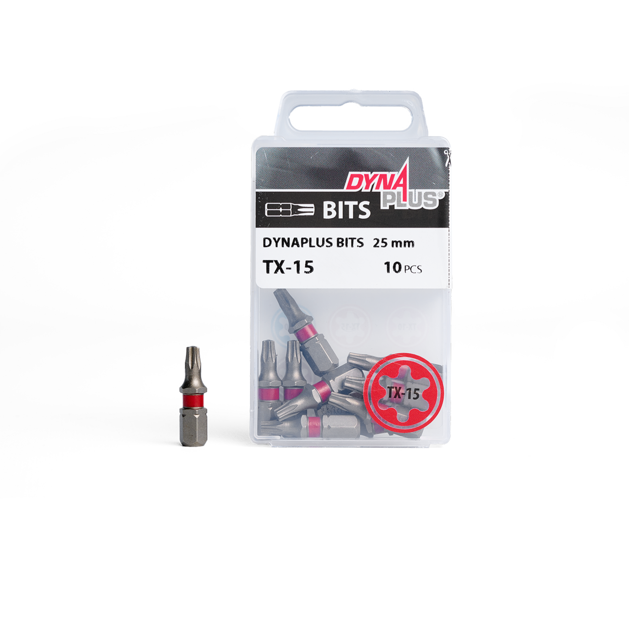 Dynaplus Schroefbit TX-15 Rood (10 stuks)