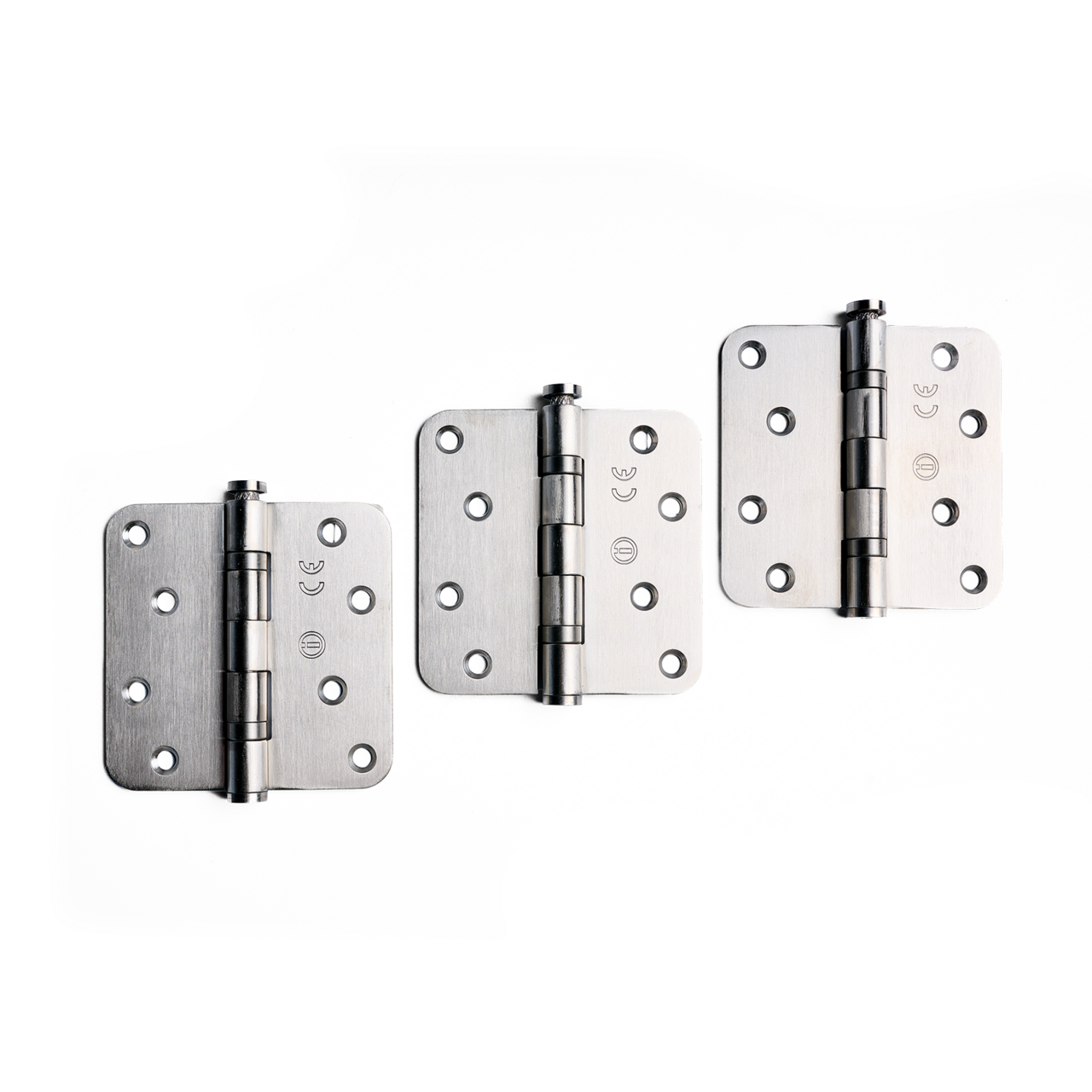 RVS kogelscharnier 8,9x8,9cm (3 stuks)