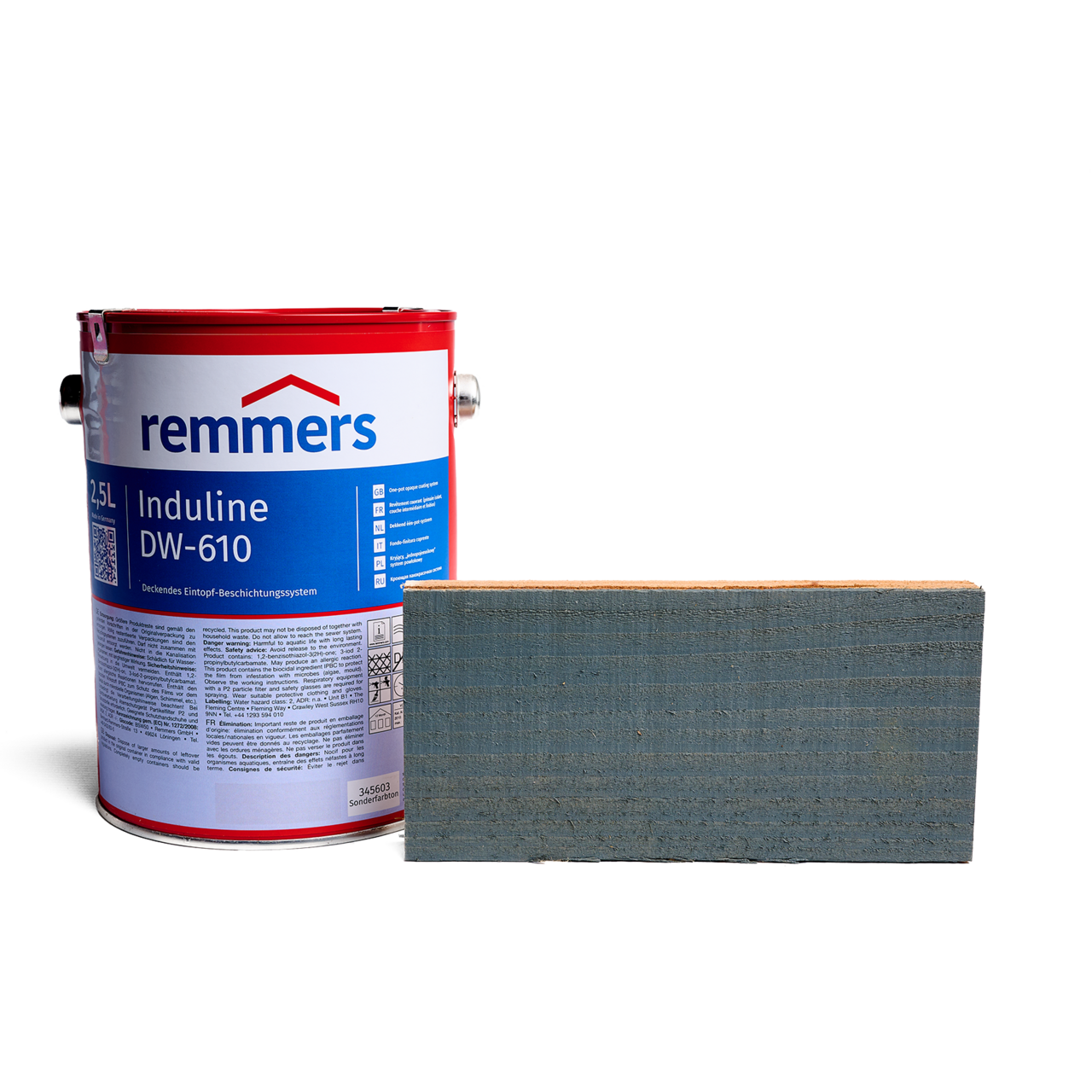 Remmers beits DW610 basaltgrijs (RAL7012) 2,5 ltr.