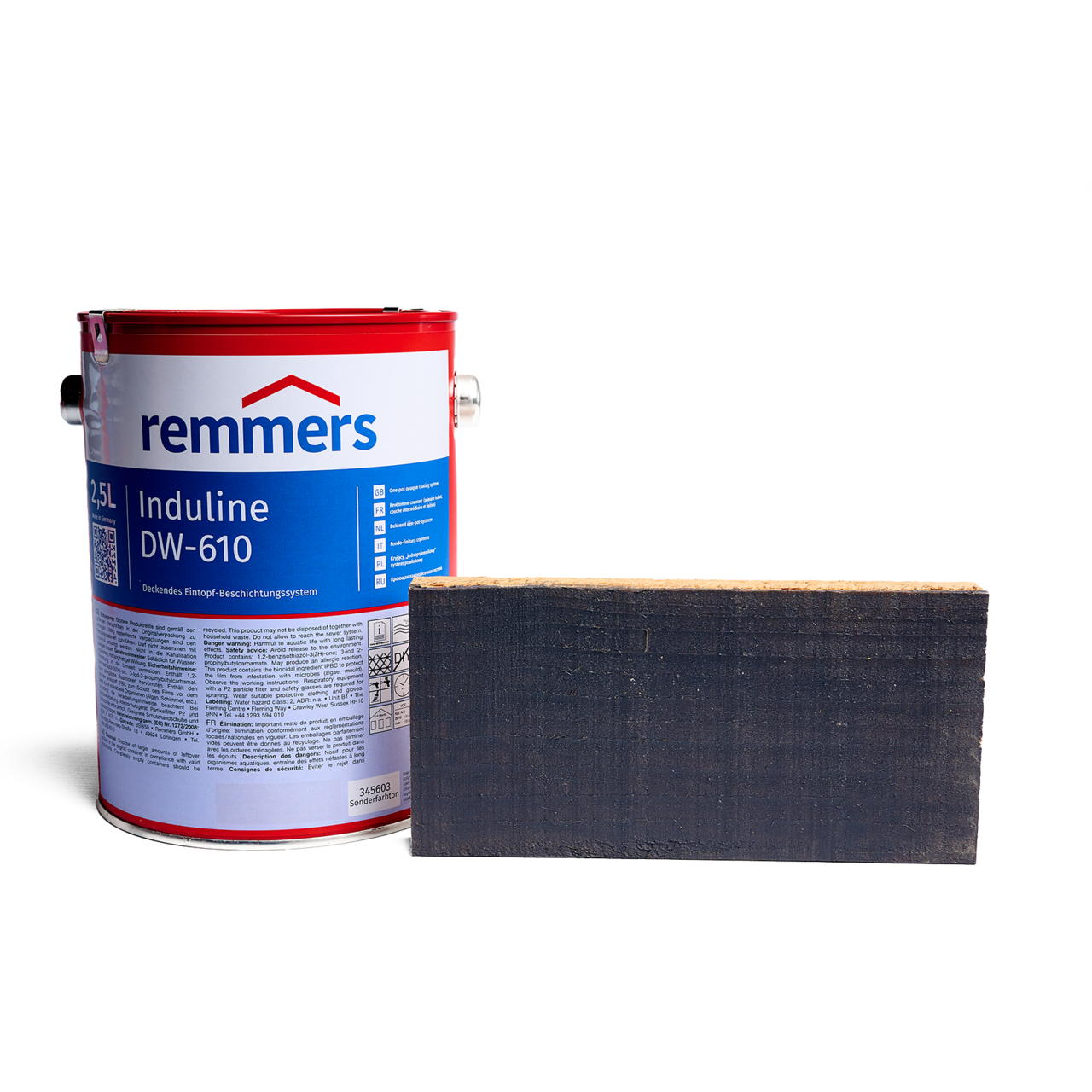 Remmers beits DW610 leigrijs (RAL7015) 2,5 ltr.