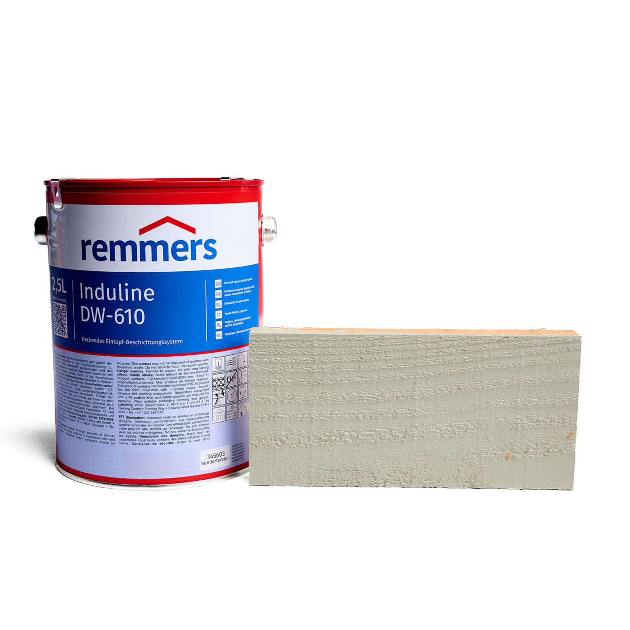 Remmers beits DW610 kiezelgrijs (RAL7032) 2,5 ltr.