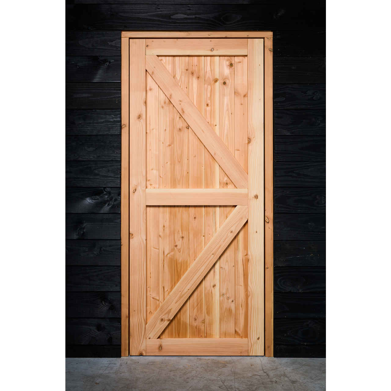 Opgeklampte deur enkel 88,9x208cm+kozijn 100x214,7cm