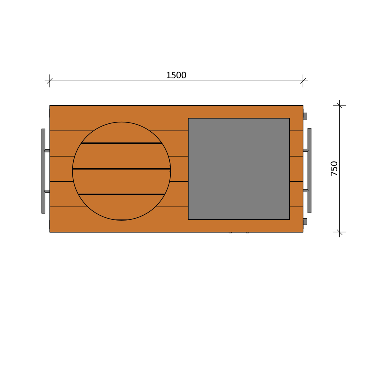 Bouwpakket BBQ Tafel Joe Douglas