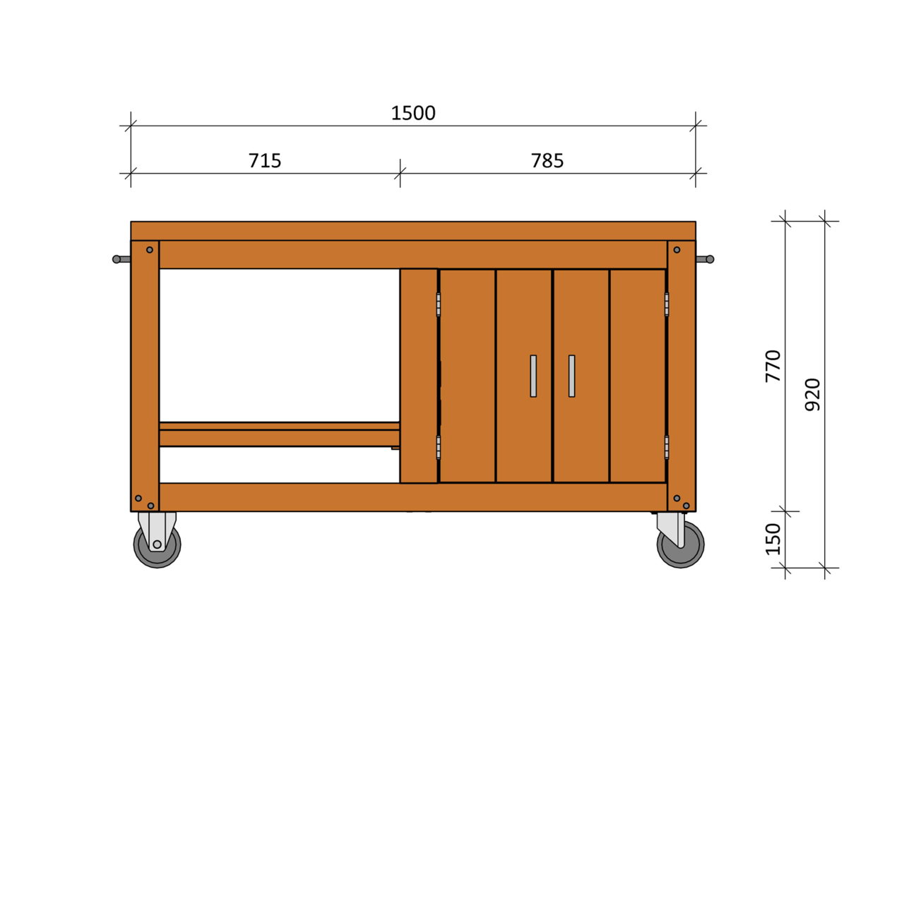 Bouwpakket BBQ Tafel Joe Douglas
