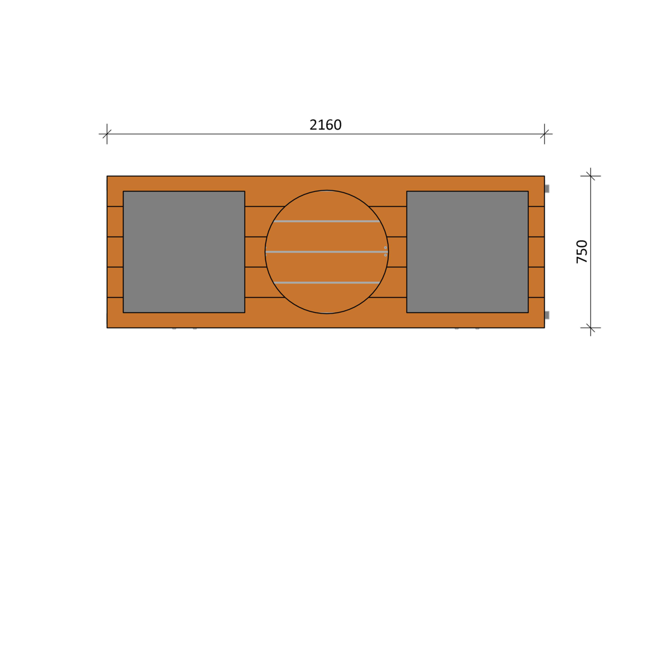 Bouwpakket BBQ Tafel Joe Douglas Groot