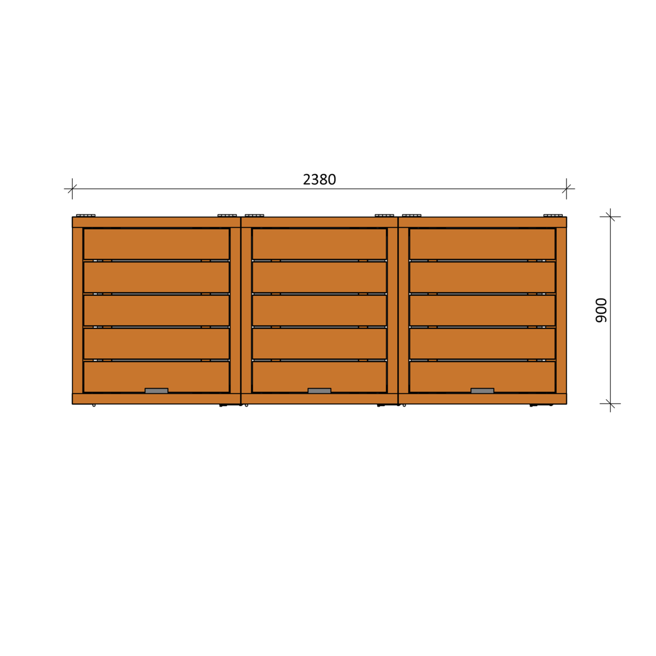 Bouwpakket Container ombouw Trio