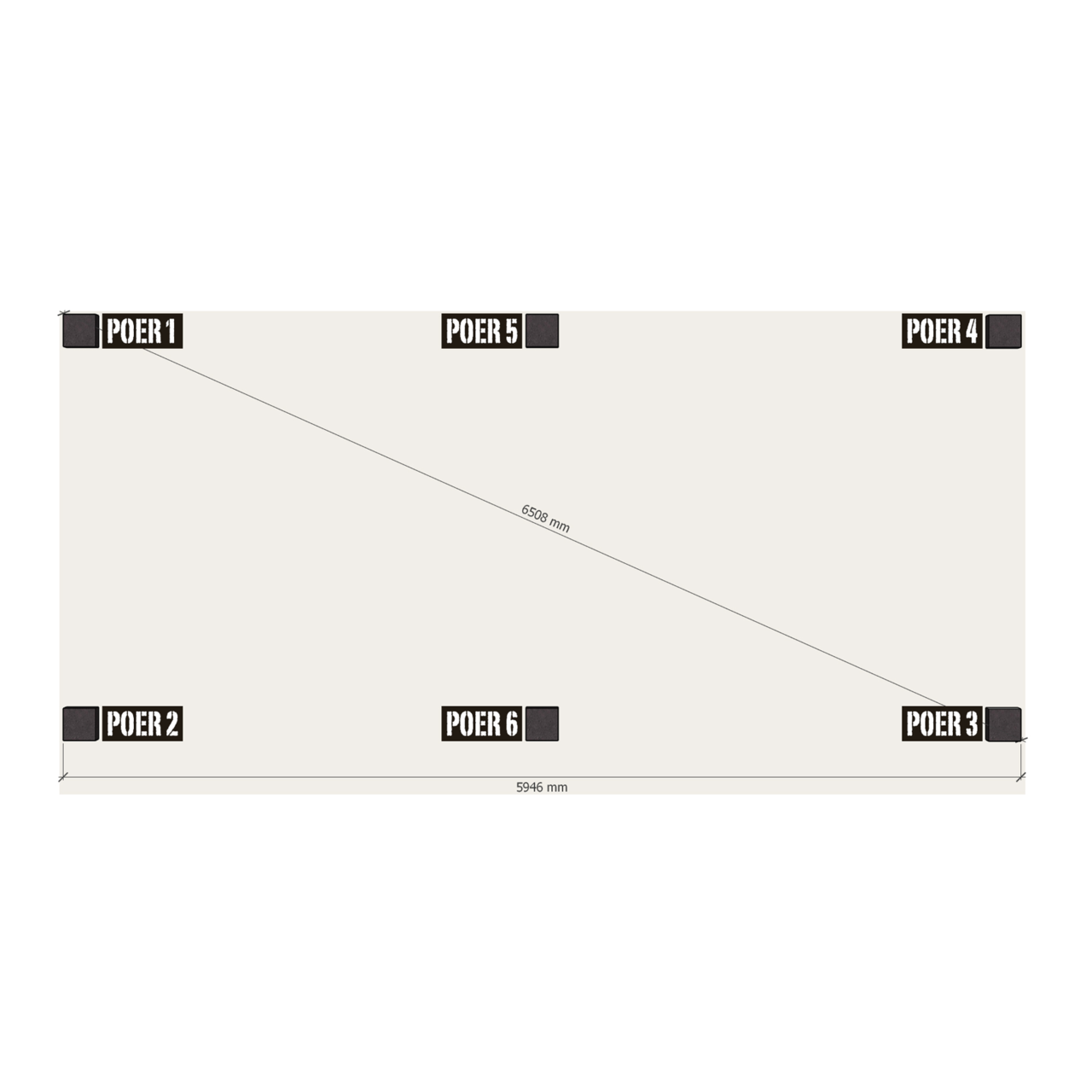 Douglas Overkapping Klassiek 3x6m. | Type 63