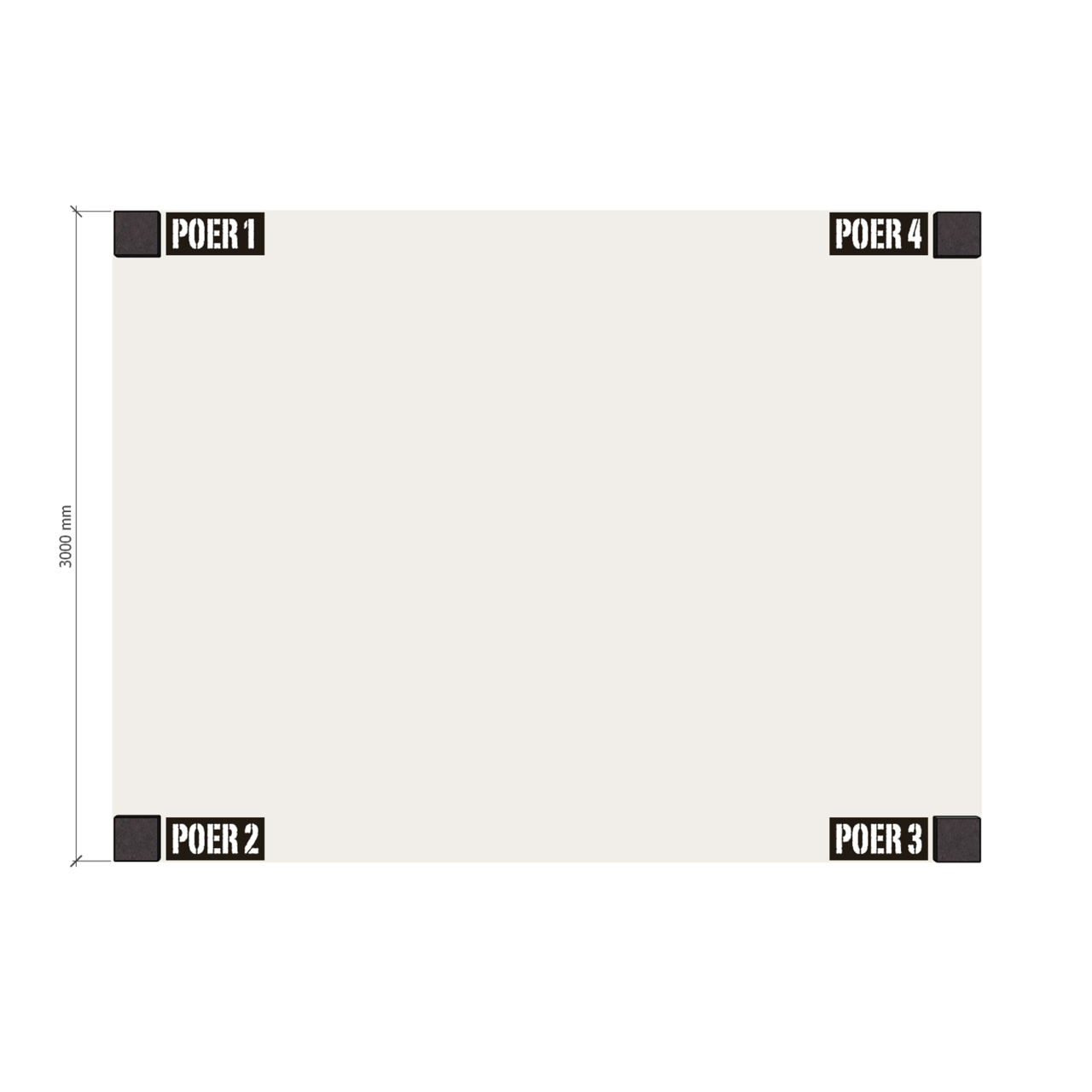 Douglas Overkapping Strak 3x4m. |  type 12