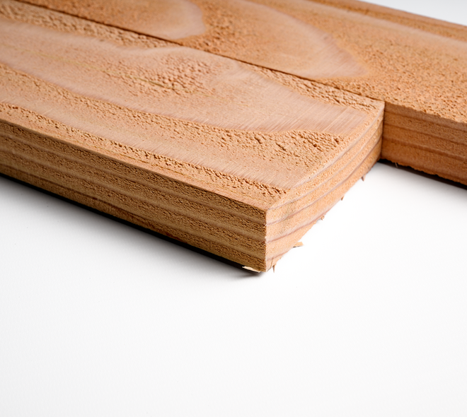 Douglas plank 3,2x10cm fijnbezaagd 3m 02