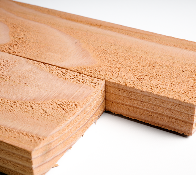 Douglas plank 3,2x10cm fijnbezaagd 3m 03