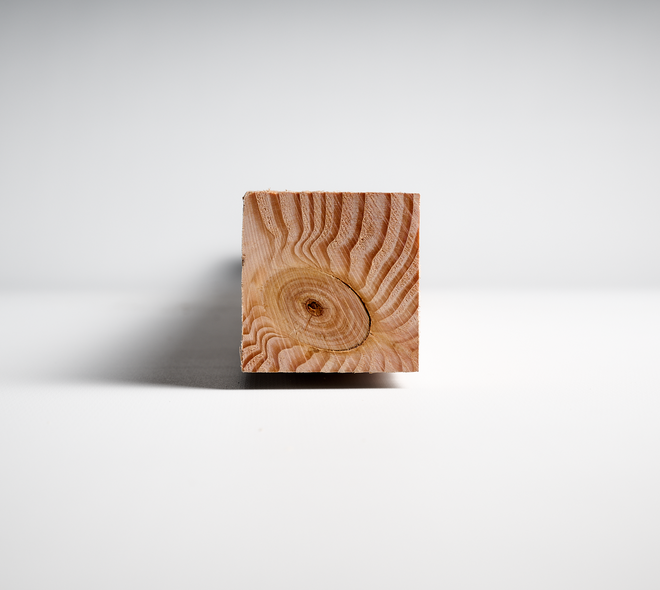 Douglas regel 5x5cm fijnbezaagd 2m 05