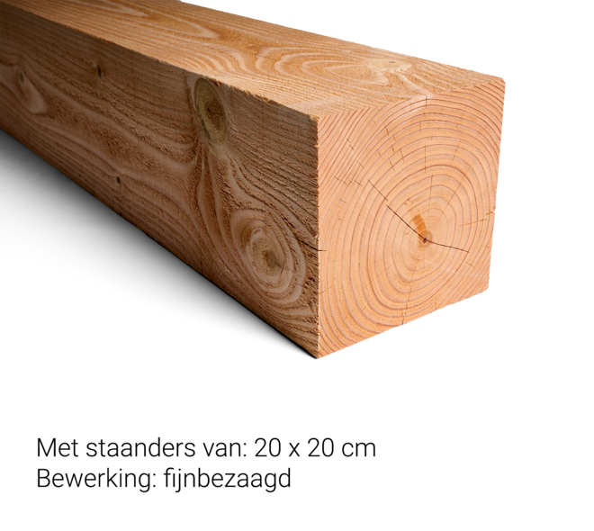 Douglas Overkapping Strak 3x5m. | Type 22 met schuur 03
