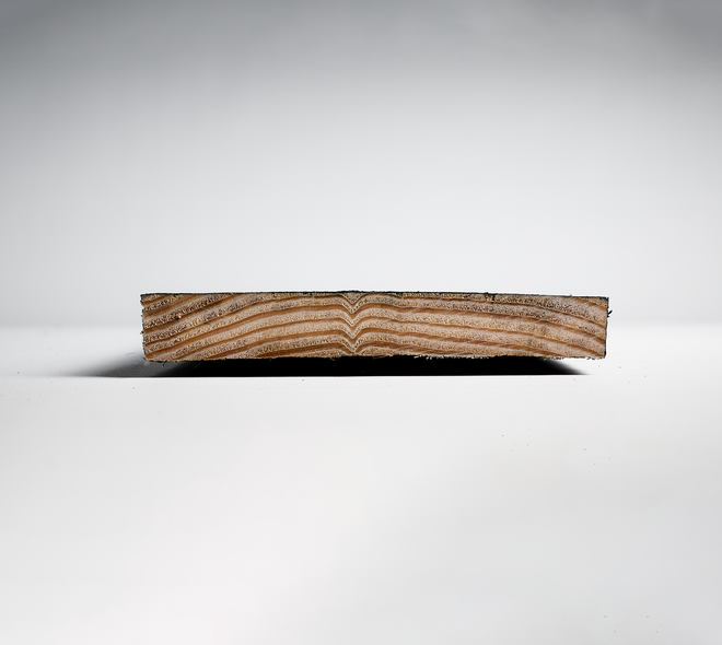 Douglas plank 2,2x15cm fijnbezaagd zwart 2m 06
