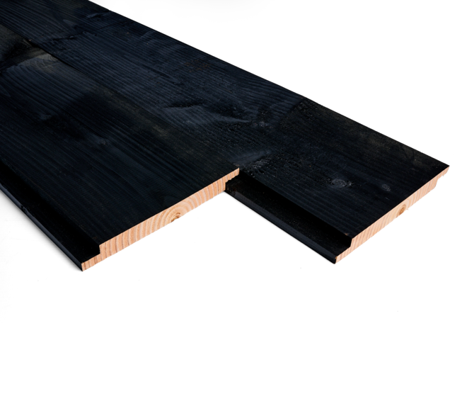 Douglas sponningplank 1,8x17,5cm WB zwart 5m 01