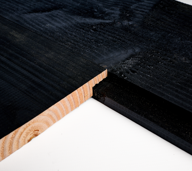 Douglas sponningplank 1,8x17,5cm WB zwart 5m 03