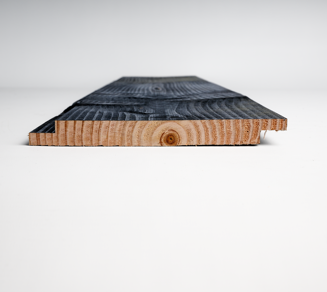 Douglas sponningplank 1,8x17,5cm WB zwart 5m 06