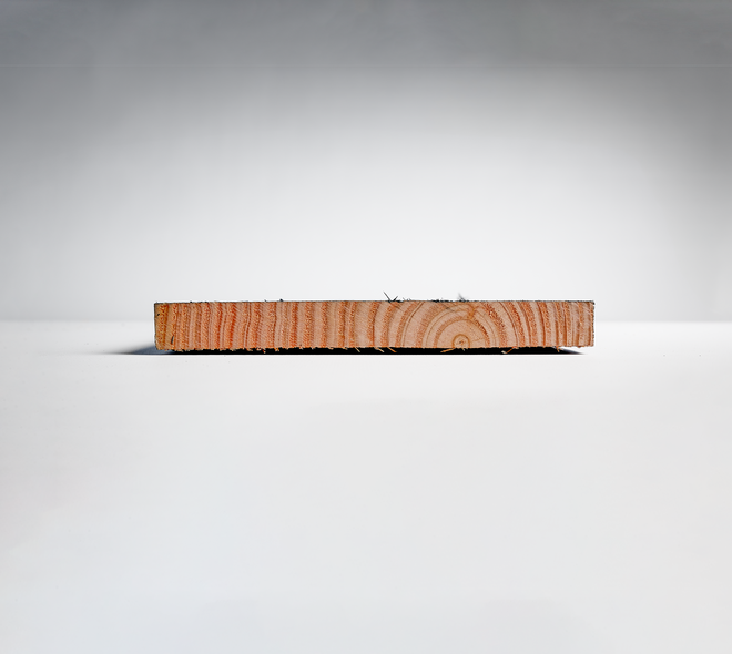Douglas plank 2,2x20cm fijnbezaagd zwart 2m 06