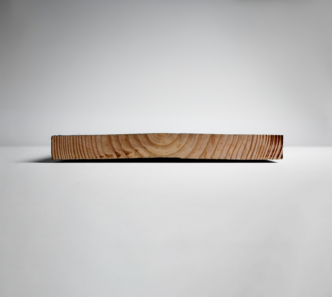 Douglas plank 2,7x25cm fijnbezaagd zwart 4m 07