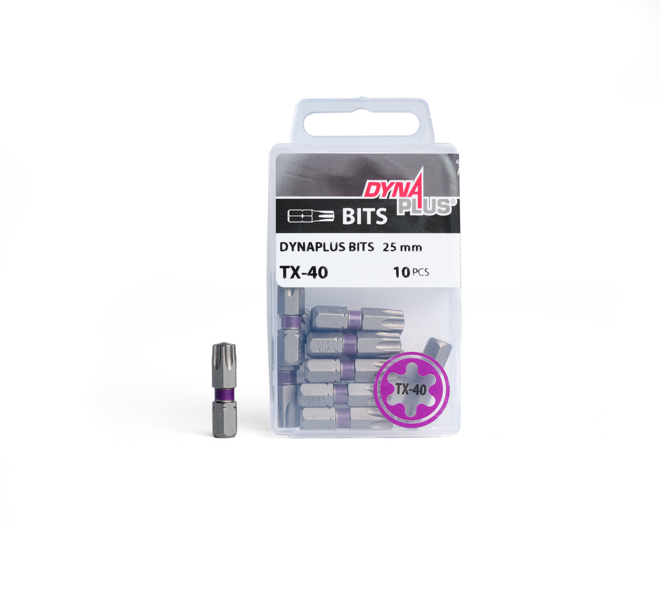 Dynaplus Schroefbit TX-40 Paars (10 stuks) 01