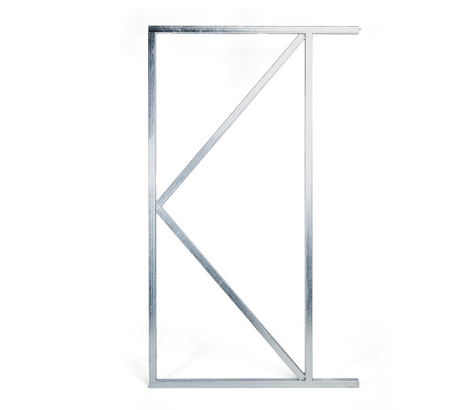 Verstelbare poortframe verzinkt 90x155cm 01