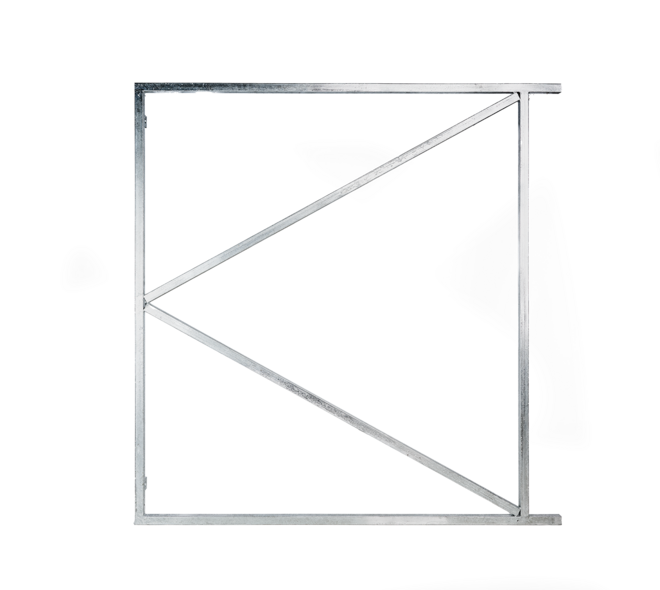 Verstelbare poortframe verzinkt 150x155cm 01