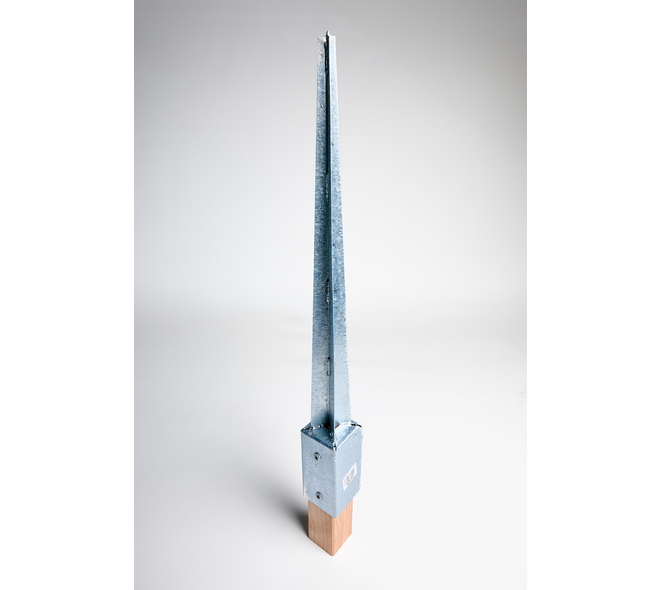 Paalhouder 7x7x75cm verzinkt 03