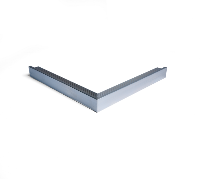 Buitenhoek daktrim 45x45mm aluminium 40x40cm brute 01