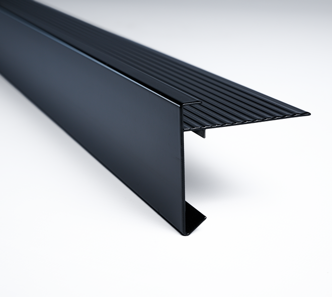Daktrim 60x64mm aluminium 2,5m zwart 02