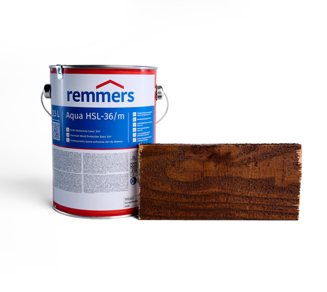 Remmers beits Aqua HSL-36 Walnoot RC-380 2,5 ltr. 01