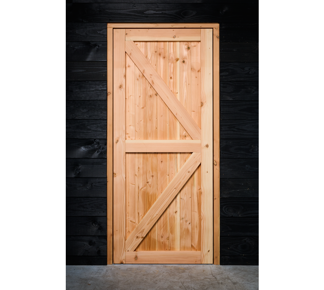 Opgeklampte deur enkel 88,9x208cm+kozijn 100x214,7cm 02