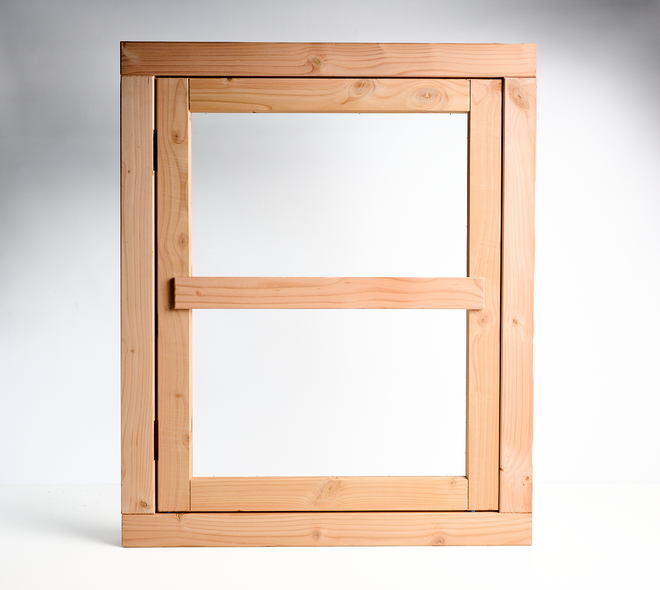 Vleugelraam Linksdraaiend 64,2x81,2cm+kozijn 77,6x94,6cm 04