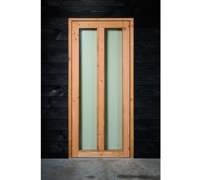 Douglasdeur enkel 2-ruits 88,9x208cm+koz 100x214,7cm RD 01