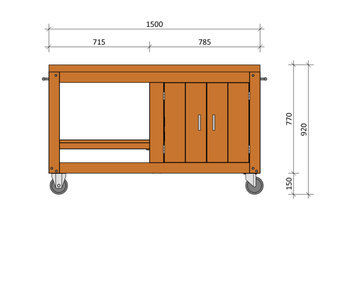 Bouwpakket BBQ Tafel Joe Douglas 04