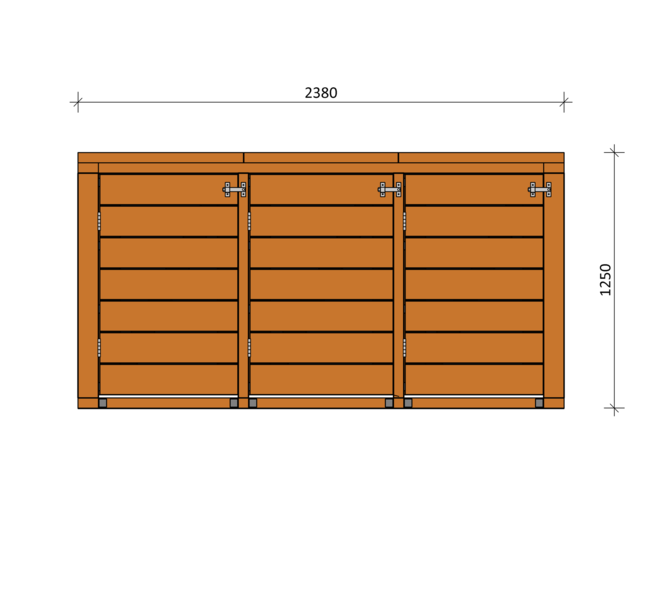 Bouwpakket Container ombouw Trio 02