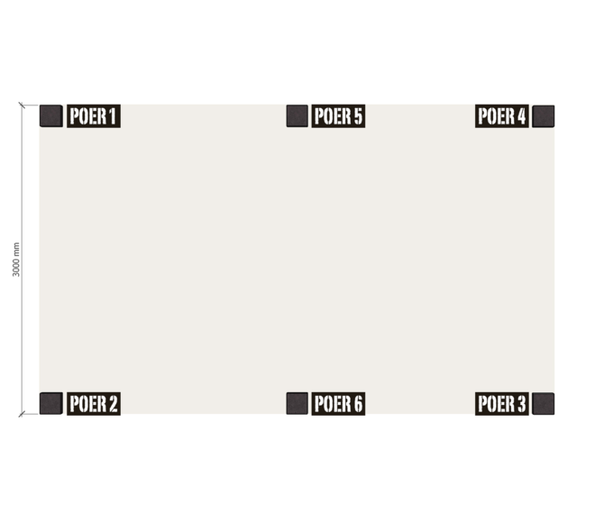Douglas Overkapping Strak 3x5m. | Type 22 met schuur 04