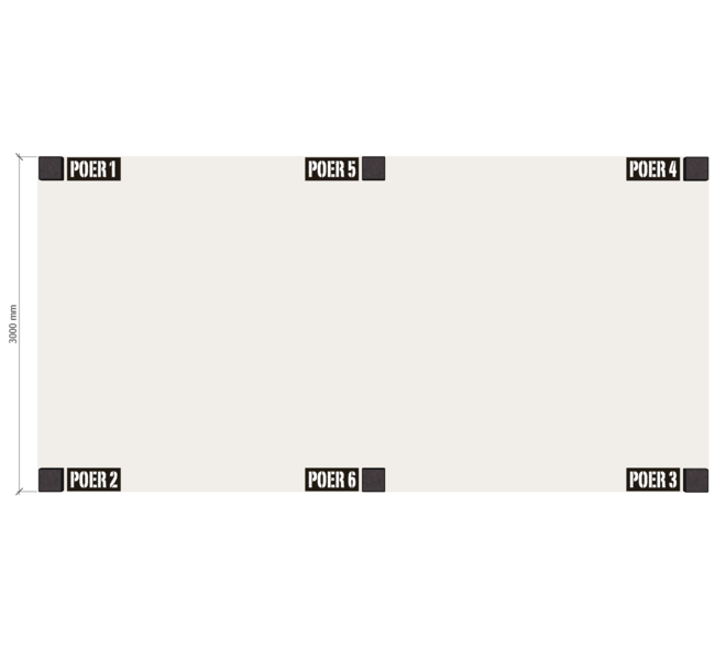 Douglas Overkapping Strak 3x6m. | Type 01 04
