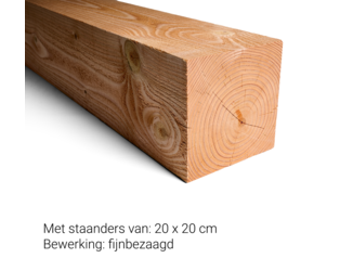 Douglas Overkapping Strak 3x5m. | Type 22 met schuur 03