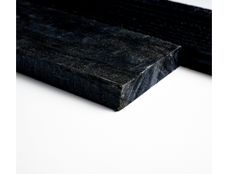Douglas plank 2,2x10cm fijnbezaagd zwart 2m 02