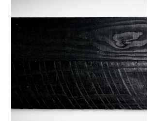 Douglas plank 2,2x15cm fijnbezaagd zwart 2m 05