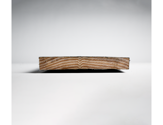 Douglas plank 2,2x15cm fijnbezaagd zwart 2m 06