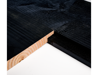 Douglas sponningplank 1,8x17,5cm WB zwart 5m 03