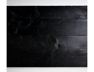 Douglas plank 2,2x20cm fijnbezaagd zwart 2m 05