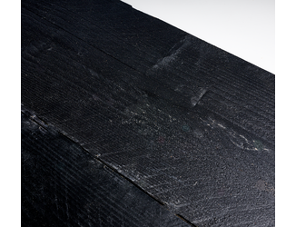 Douglas plank 2,7x25cm fijnbezaagd zwart 4m 05