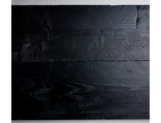 Douglas plank 2,7x25cm fijnbezaagd zwart 4m 06