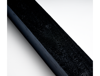 Douglas regel 5x5cm fijnbezaagd zwart 4m 03