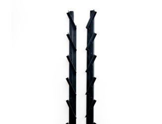 Shuttersysteem RVS zwart gepoedercoat 220cm