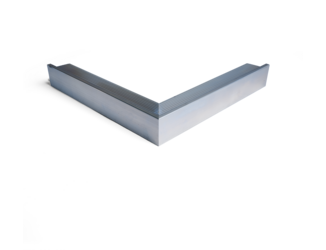 Buitenhoek daktrim 60x64mm aluminium 40x40cm brute